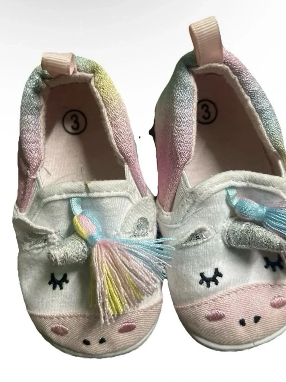 Toddler Girl Unicorn Slip On Sneakers Size 3